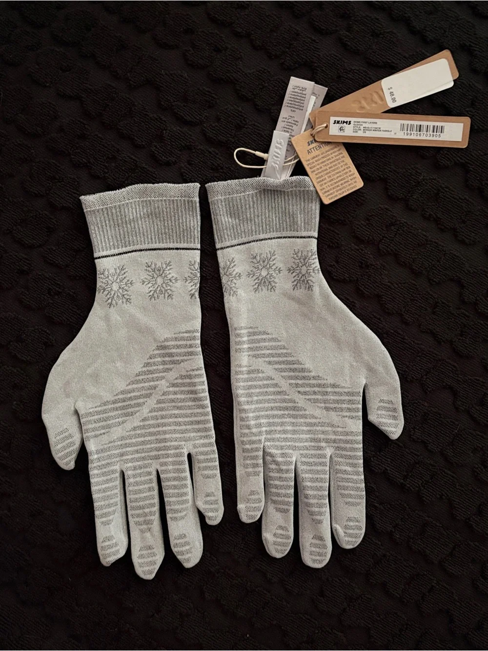 ❄️ SKIMS First Layers Gloves | Mirror Winter Fairisle | One Size | NWT 🏷️